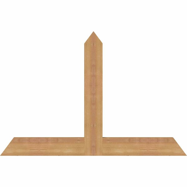 Ekena Millwork Portland Timber Gable Bracket, Western Red Cedar, 36"W x 24"H x 1 1/2"D x 3 1/2"F, 16/12 Pitch GBW036X24X0204POR00SWR - main
